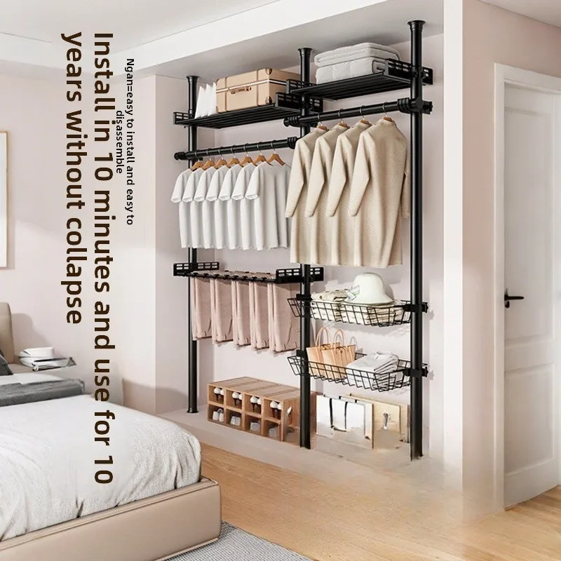 dressing-de-luxe-leger-pour-chambre-a-coucher-sans-percage-avec-porte-manteau-et-armoire-pleine-hauteur-configuration-libre