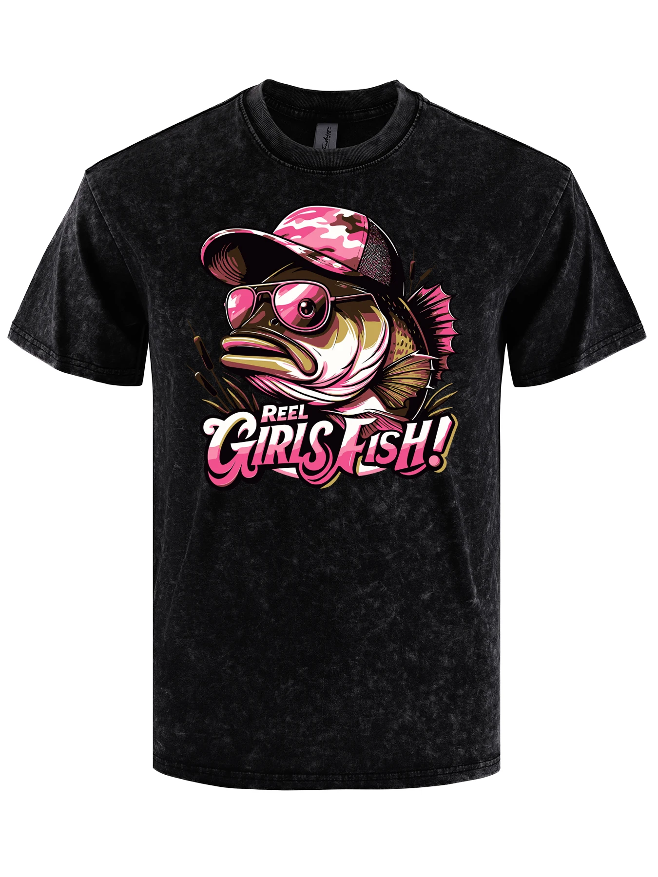 

Reel Girls Fish Pink Chubby Fishes Prints Ретро Мужская футболка Модные футболки с круглым вырезом Топ в стиле хип-хоп Мягкий хлопок Свободный короткий рукав