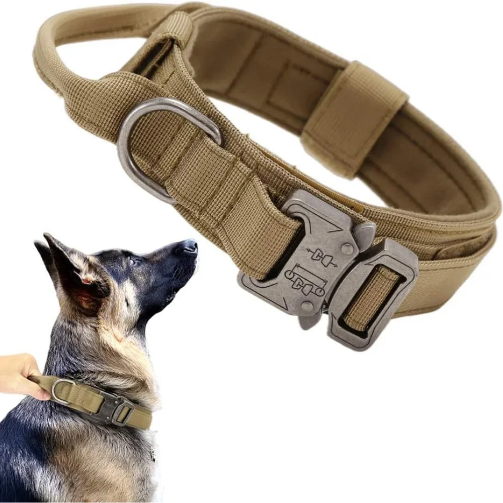 

Pet Dog Collar Leash Set Nylon Material Durable Collar Reflective Leash Pet Tactical Training Dog Collars Large Dogs Leash Set
