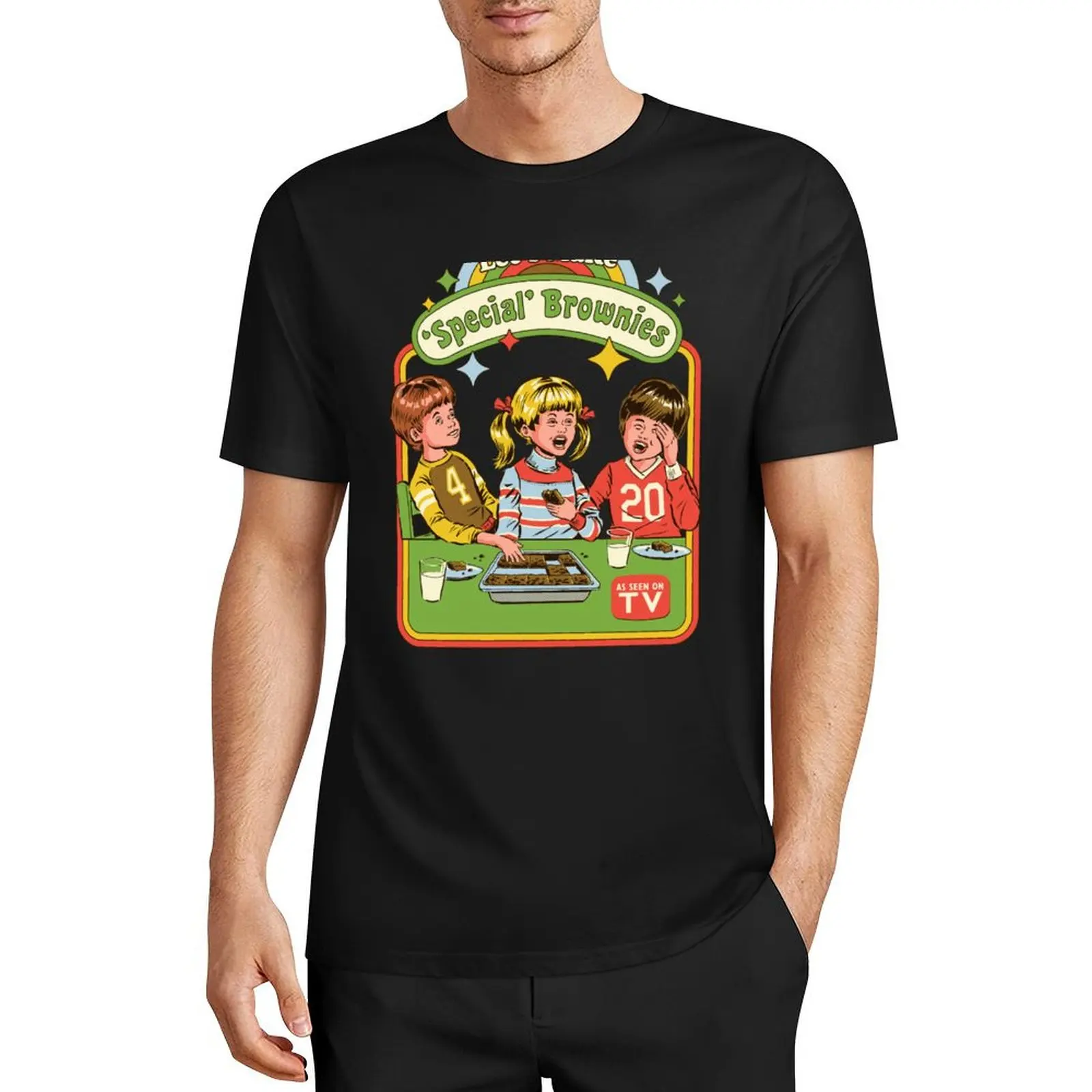 

Let's Make Brownies T-Shirt korean fashion hippie clothes heavyweight t shirts for men