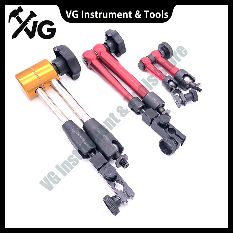 Universal micrometer magnetic gauge holder magnetic gauge seat post dial gauge universal support rod universal adapter bracket