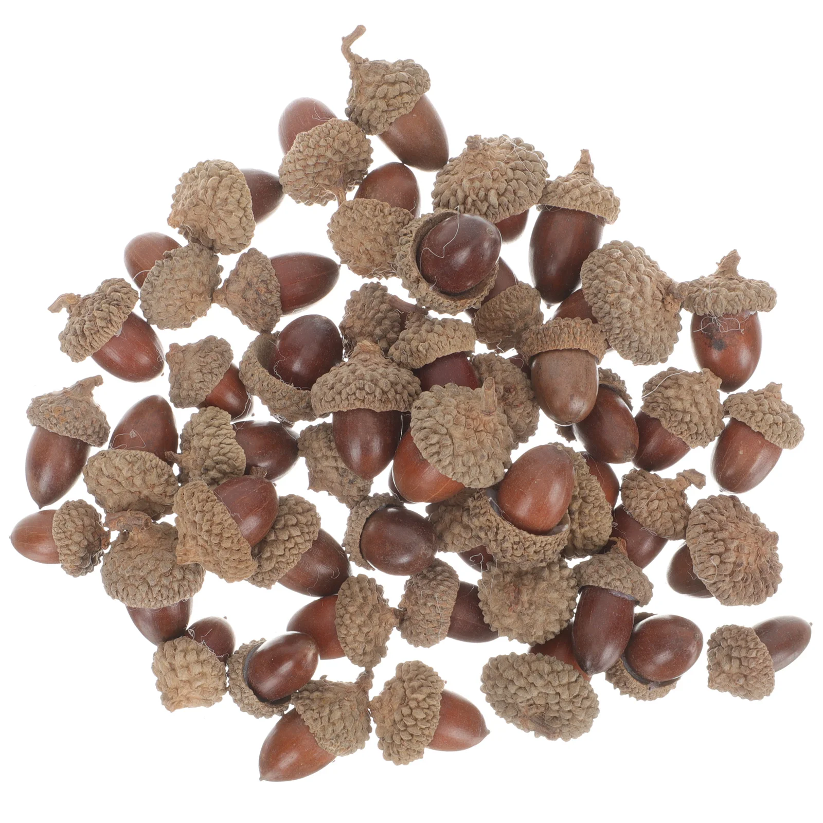 50 Pcs Artificial Acorn for Decoration Xmas Pendants Acorns Photography DIY Wreath Decorations