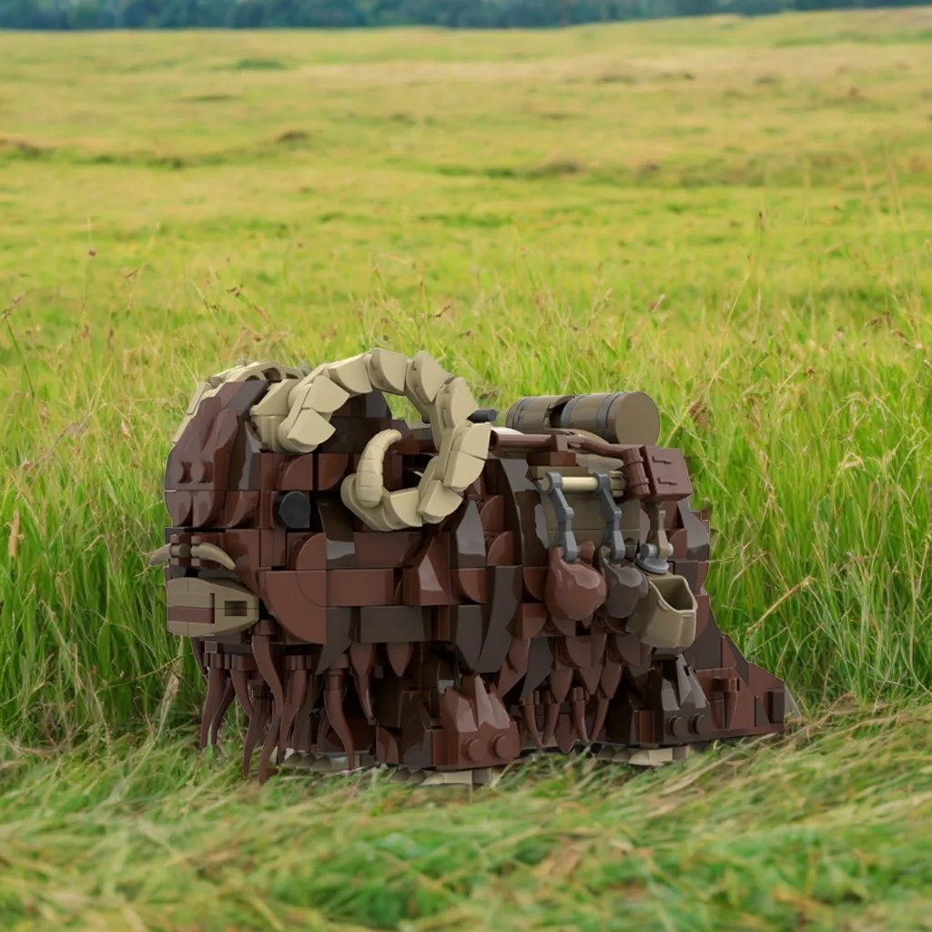 

687PCS Bantha & Tusken Raider Transport MOC Star Batter Desert Transport Education Model Building diy Blocks Birthday Toys Gift