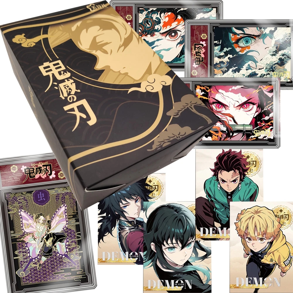 

Demon Slayer Collection Card Bricks for Friends Highly Beloved Anime Character Fashion Modern Trends Peripheral Cards Toys Gifts