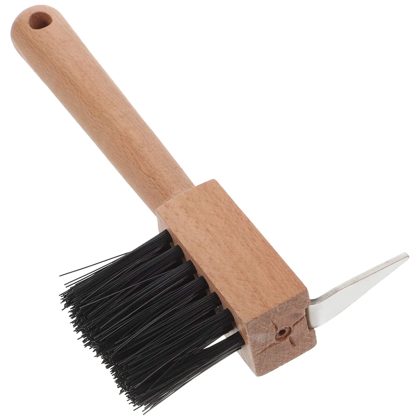 فرشاة حدوة الحصان المحمولة أداة تشذيب حافر الحصان الماشية القدم المتقلب أداة إصلاح المعادن الخشب H إمدادات الفروسية تنظيف على المدى الطويل