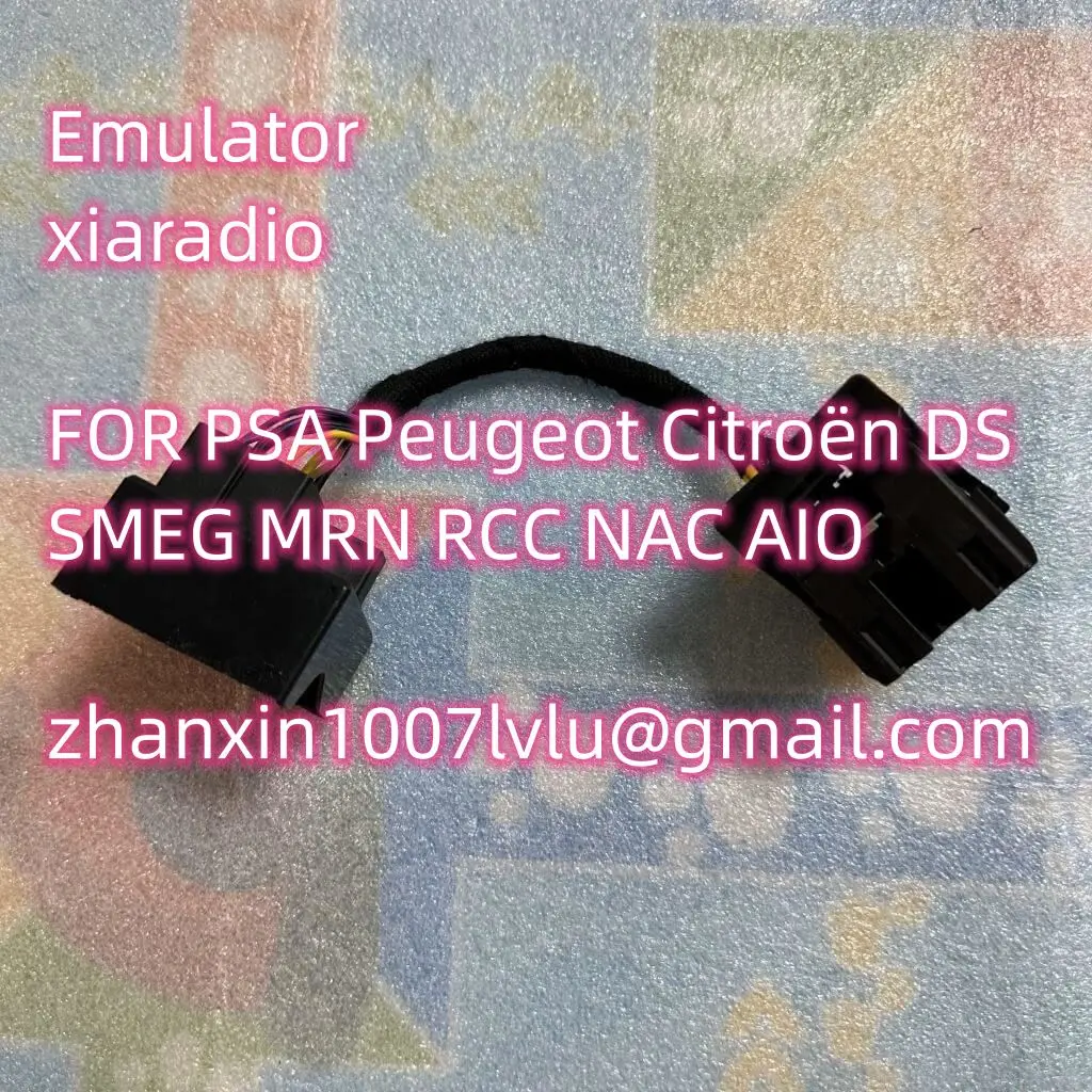 Kabel z nowym dekoderem emulatora BCM dla PSA Peugeot Citroën DS SMEG MRN RCC NAC AIO stanowisko testowe narzędzia Carplay Andrid