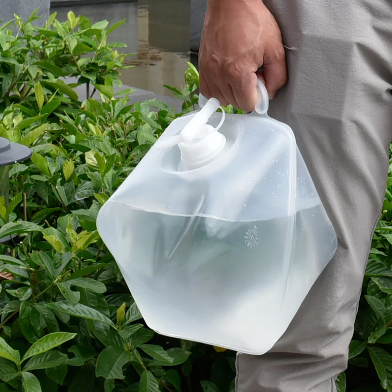 Empty Foldable Water Bag Portable Soft Plastic Bucket Reagent Liquid Packaging Bag Food Grade Storage Container 10L 20L