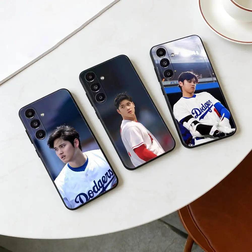 S-Shohei Ohtani Baseball Phone Case For Samsung Galaxy A20,21s,22,31,32,52,53,72,73,80,91 Soft Black Shell