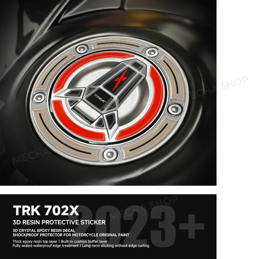 3D Sticker Kit Motorcycle Accessories Fuel cap protection For Benelli TRK 702 X 2022