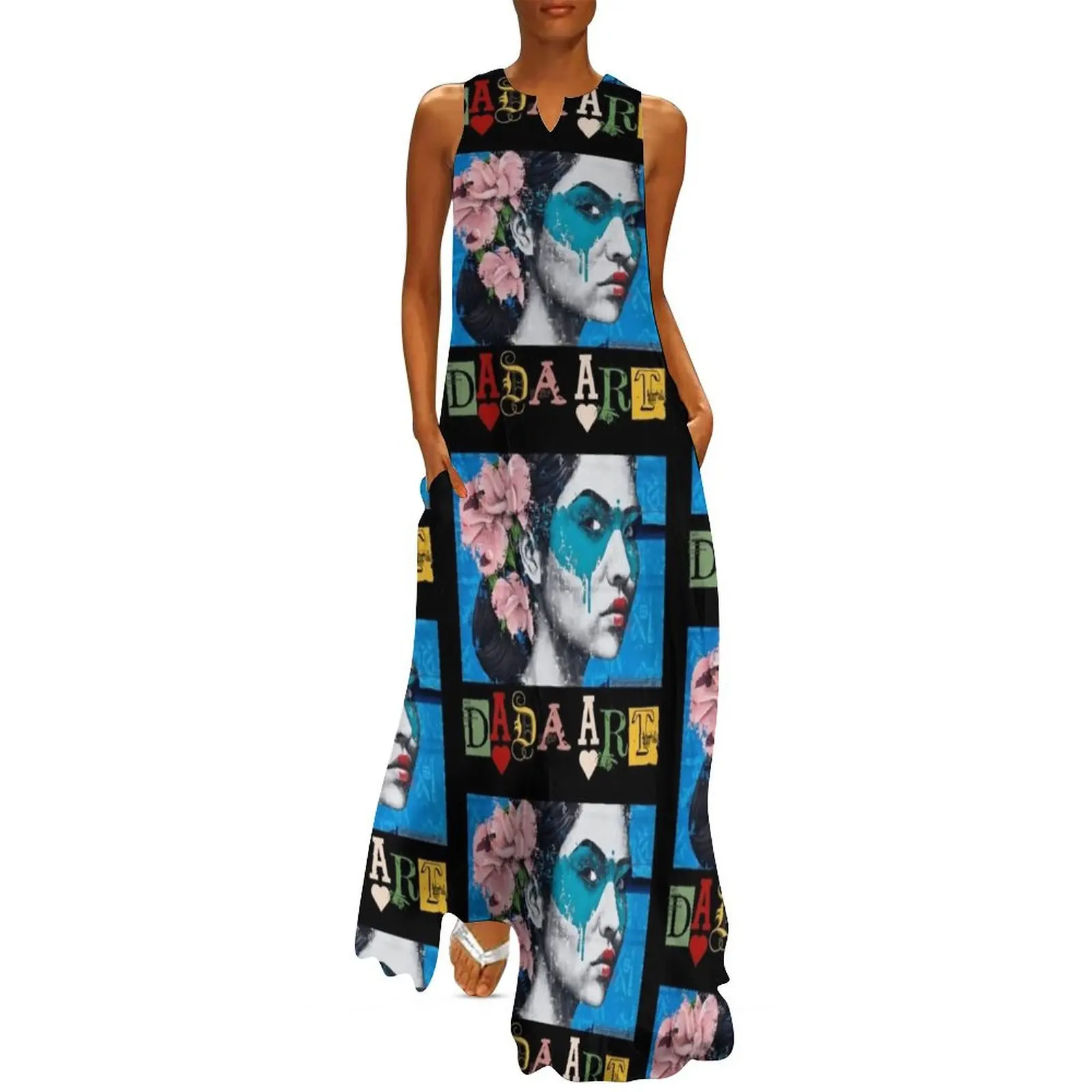 DaDa Art Tribute Dada Art 9 Long Dress summer women's suit Summer women's clothing long dresses for women Dress