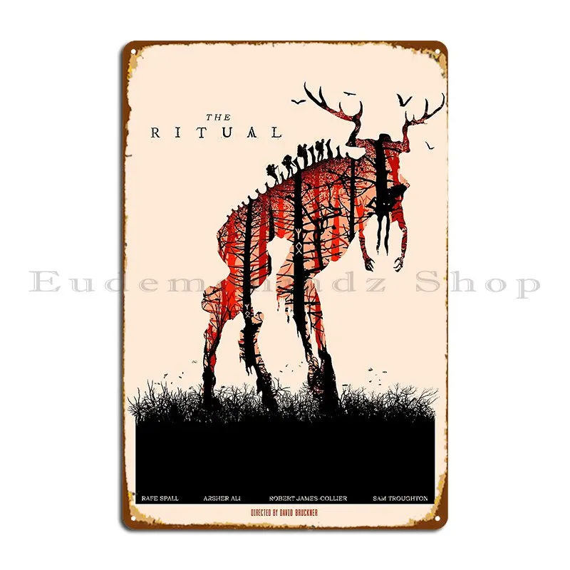 The Ritual Movie Minimalist Poster Metal Plaque Poster Cinema Rusty Design Printing Garage Tin Sign Poster