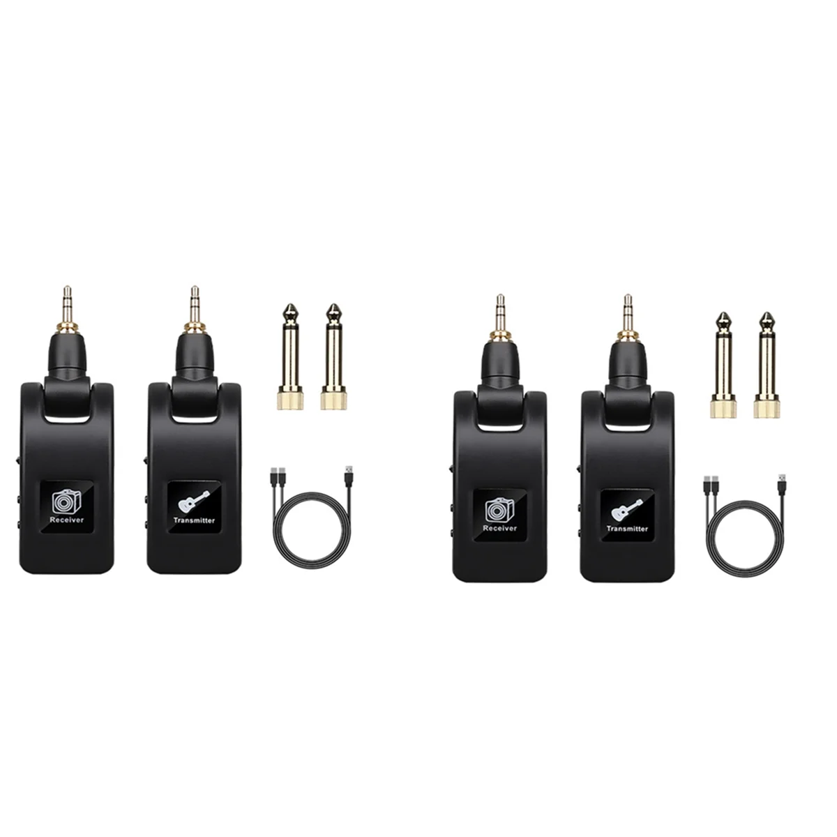 AT42 2X гитарная беспроводная система аудиопередатчик приемник USB перезаряжаемая беспроводная система для электрогитары бас