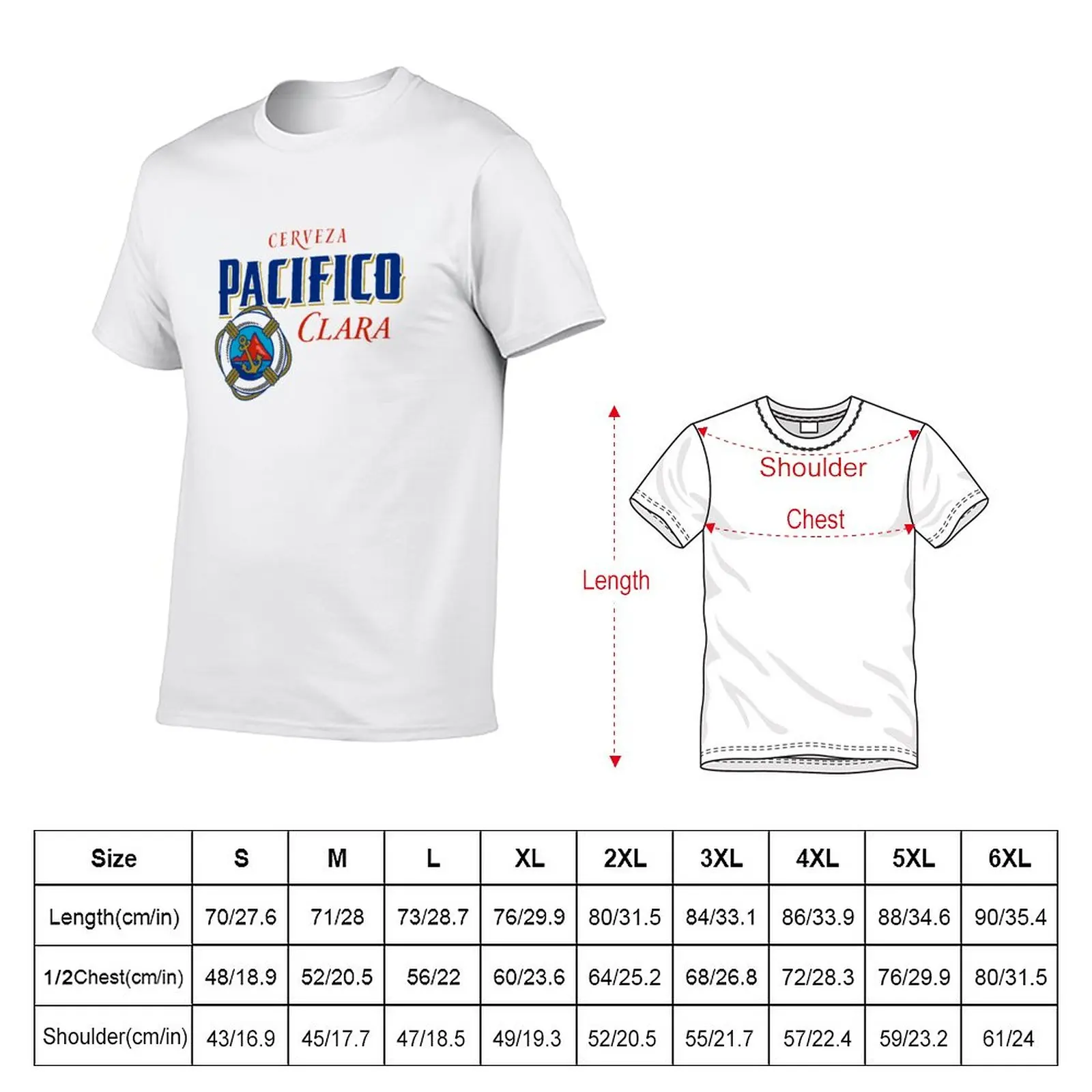 New Official Merchan of Pacifico beer T-Shirt T-shirt short boys t shirts hippie clothes mens funny t shirts