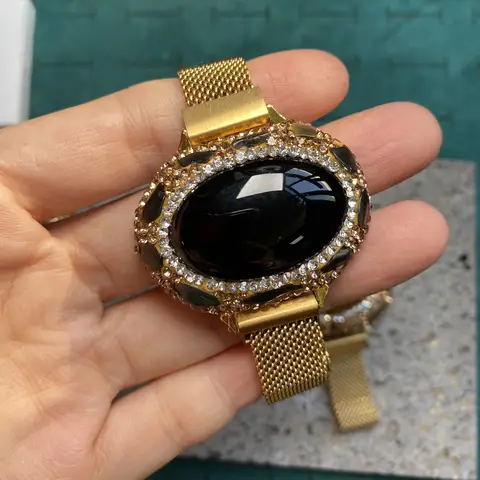 스테인레스 스틸 벨트 체인 Lapiz Lazuli Onyx 크리스탈 Bangles Natrual Crystal Quartz 선물 여성을위한 최고의 팔찌