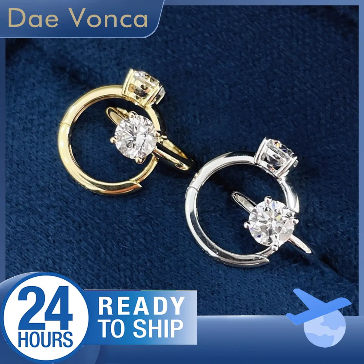 

Серьги-пасьянсы из белого/желтого золота 18 карат с бриллиантами, классические серьги круглого огранки с выращенными в лаборатории бриллиантами, серьги-обнимашки, подарок на день рождения для женщин