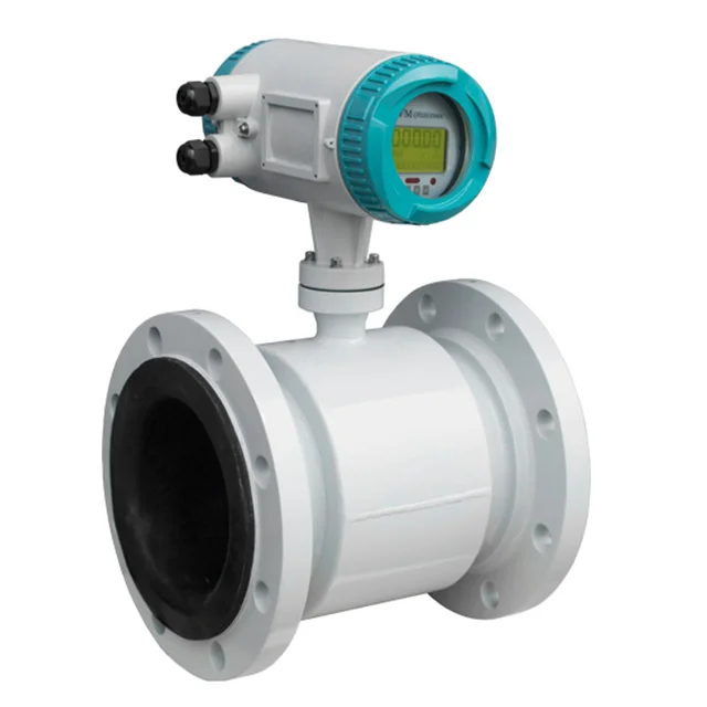 2 3 4 inch acrylic material digital water flow meter electromagnetic acid liquid magnetic flow meter