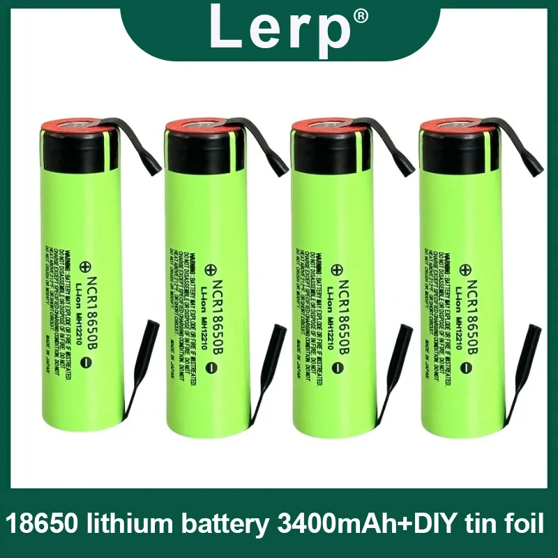 

18650 NCR18650B 3.7V 3400mAh Rechargeable Lithium-Ion Battery with Nickel Sheet Included