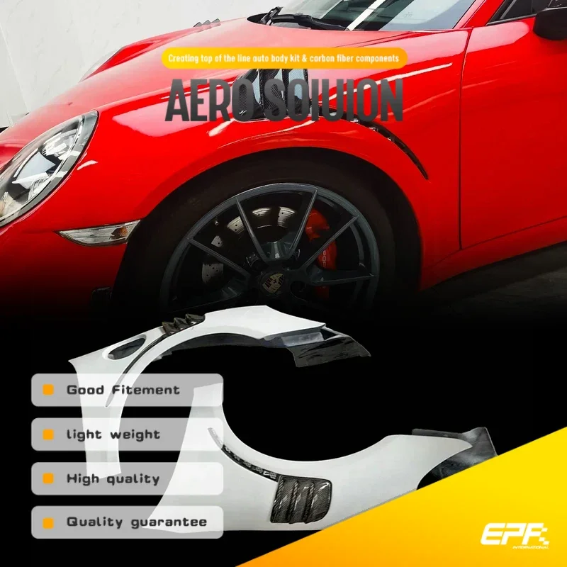 

For Porsche 718 Boxster/Cayman 982 GT4 Style PCF Fender with Vents (CF Material) - Ultra-Durable, Precision-Fit, Sleek Exclusive