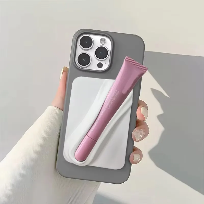 

Silicone Silicone Lip Holder Hold Lipstick Lip Back Stick On Lip Glaze Phone Case Adhesive Universal Lip Balms Holder