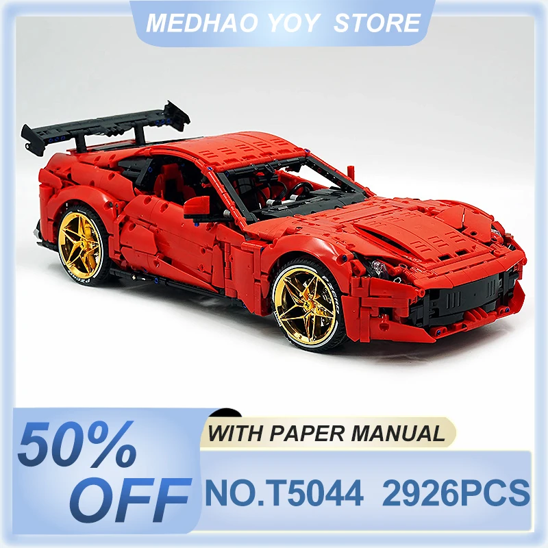 New TGL T5044 Technical Super Sports Car Building Blocks MOC Creative Racing Bricks Puzzle Children's Toy Brithday Gif For kids