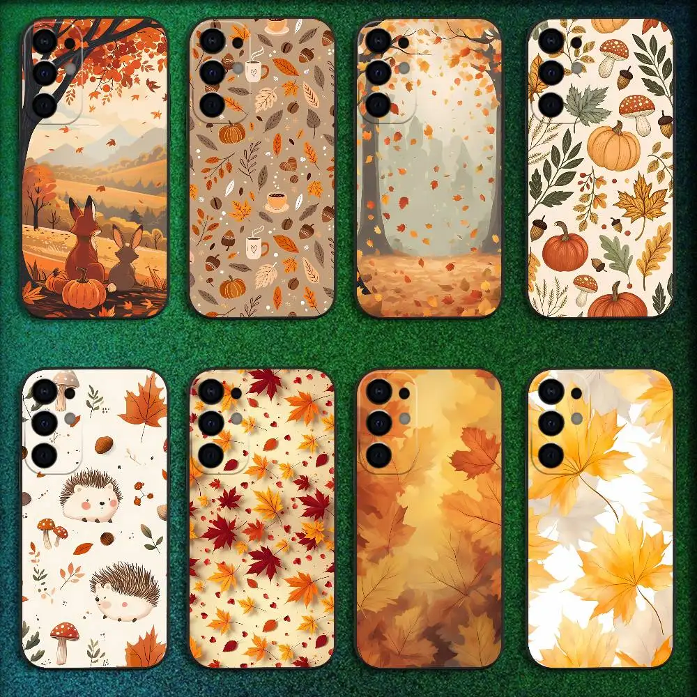 

Autumn leaves Phone Case For Samsung S25,S24,S21,S22,S23,S30,Ultra,S20,Plus,Fe,Lite,5G Black Cover