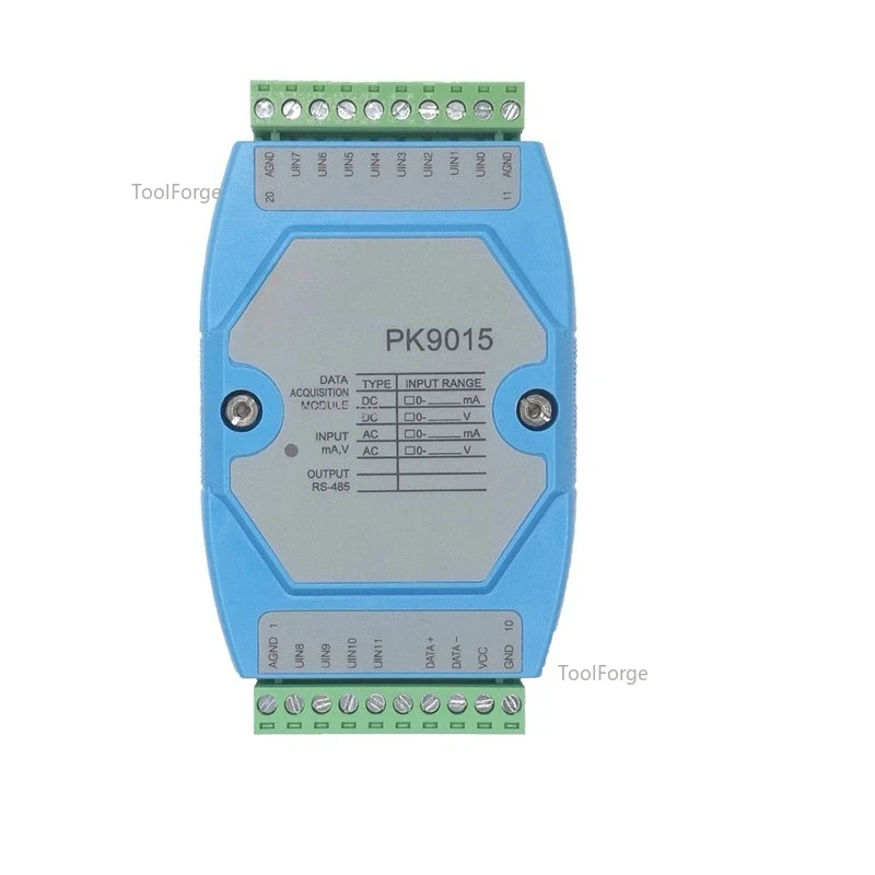 Analog acquisition input module AI DC voltage current 4-20MA 0-5V 10V to RS485 TCP