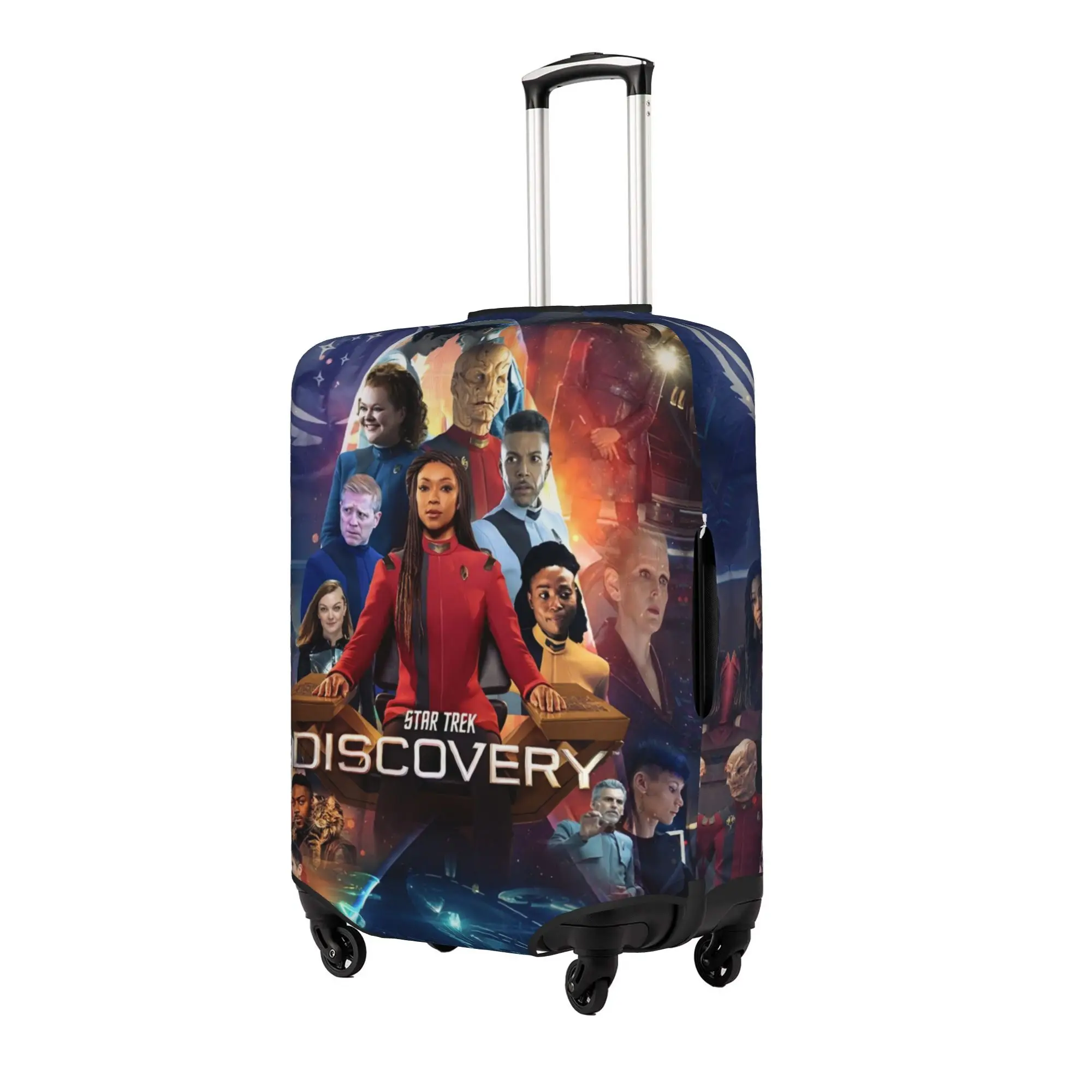 Cute Star Trek Science Fiction TV Series  Luggage Cover Protector Washable  Travel Suitcase Covers