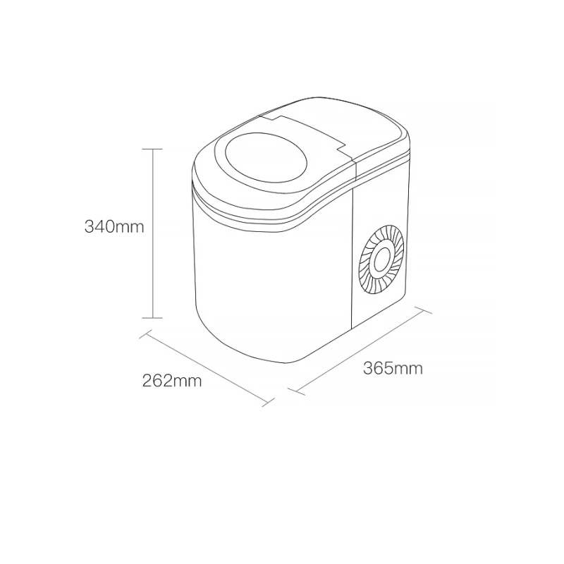 DBJ-12A Machine à glaçons ménage petit magasin de thé au lait équipement bar commercial rond glace vigne fabricant dortoir mini