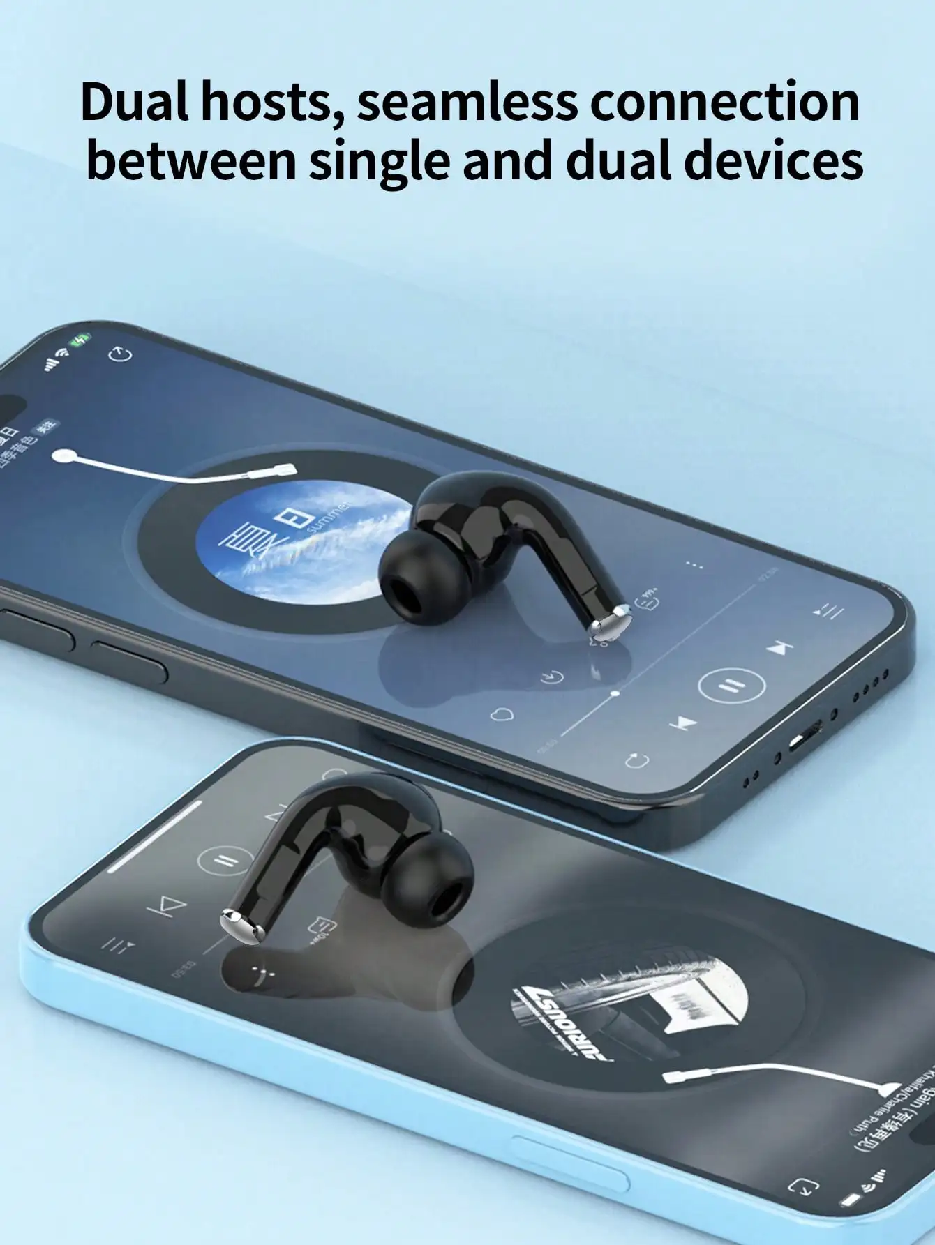 Draadloze Bluetooth-oortelefoons, sportoortelefoons, airpods-oortelefoons met microfoon voor Iphone Android airpods in-ear-headsets