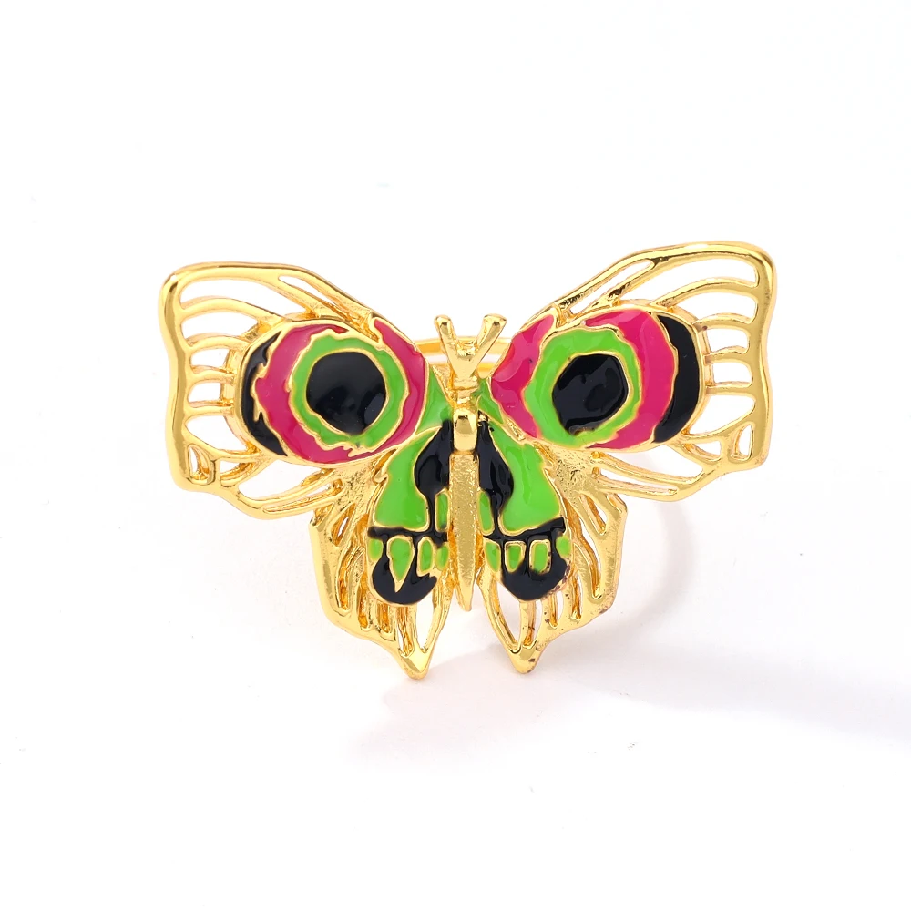 أنيمي غامض الموسم 2 Jinx فراشة خاتم قابل للتعديل للجنسين خاتم تأثيري مجوهرات اكسسوارات الدعائم هدايا الحفلات