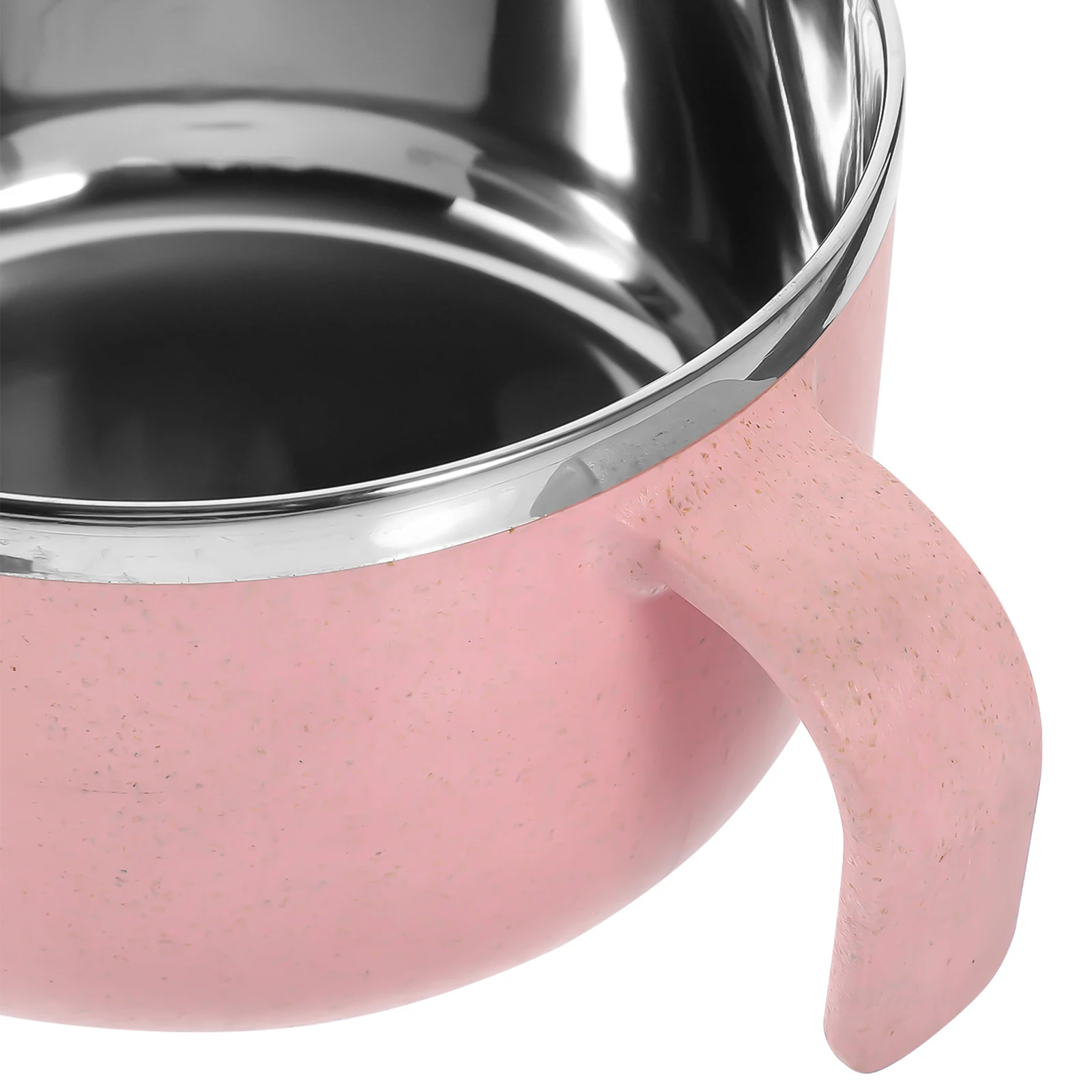 

Stainless Steel Bowl Kitchen Large Size Wheat Straw Material Lightweight Household Instant Ramen Bowl Student