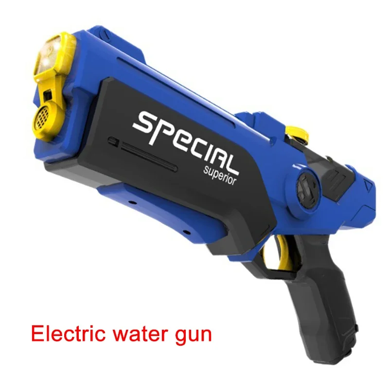Pistolet à eau électrique à couture continue automatique, pistolet à eau à absorption d'eau automatique, pistolet à gicler de grande capacité, jouet de plage et d'extérieur