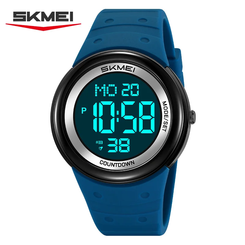 SKMEI 2462 Simple Fashion Student Electronic Watch Waterproof Countdown Outdoor Sports Digital Men's Watch relógios masculino