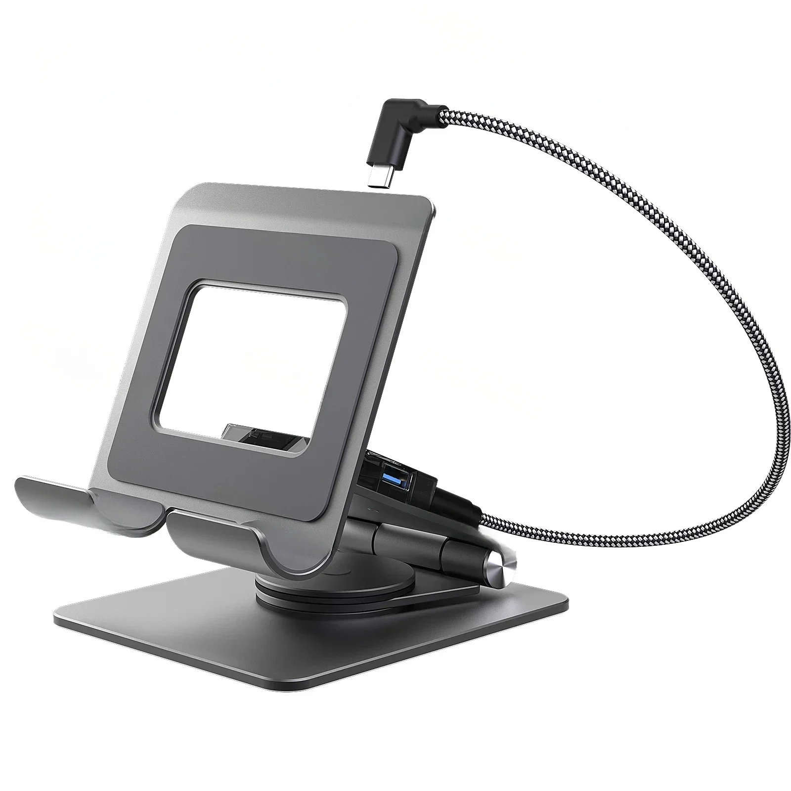 

AllyX Docking Station FOR 360 Degree Rotating Metal Bracket Expansion Base 4K High Brush TV Screen Projection Steam