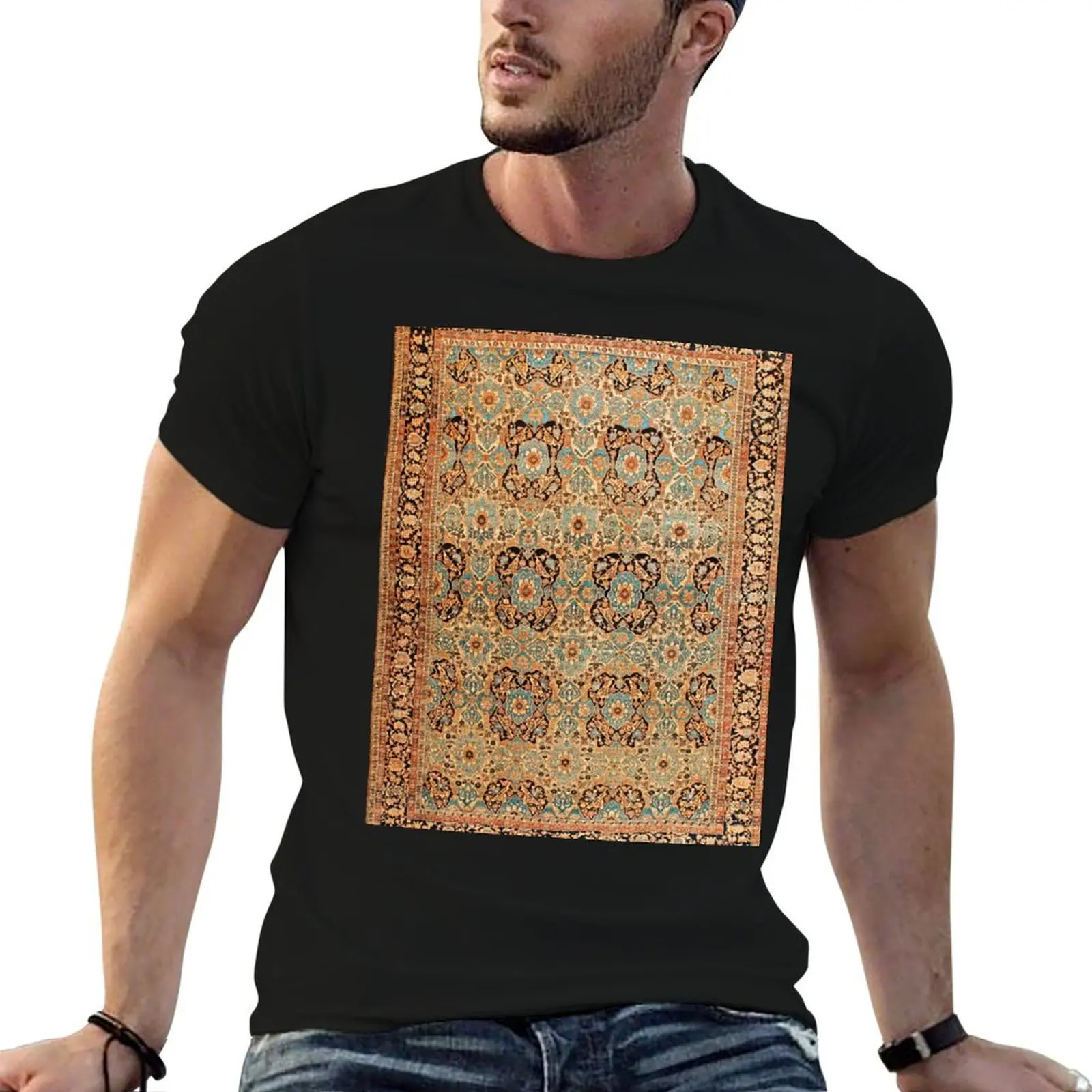 

T-Shirt tshirt man Bakhtiari man t Rug Antique Print graphic funny shirts for Persian