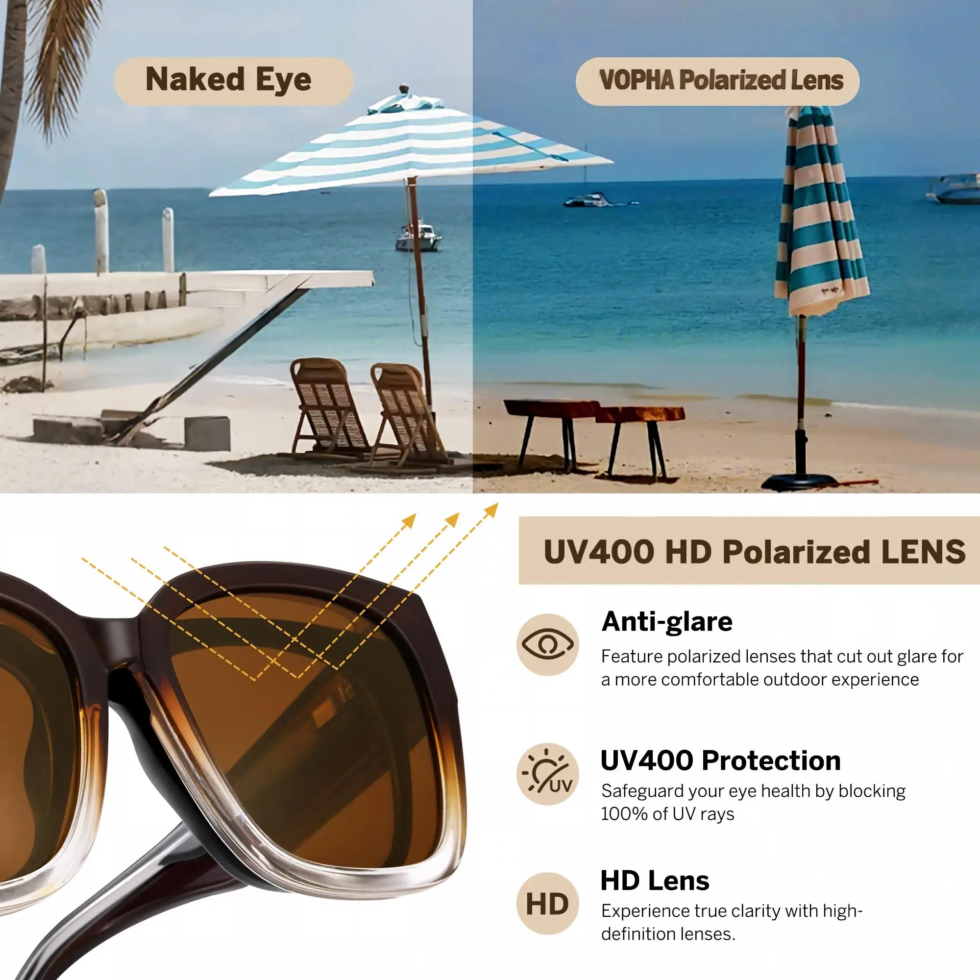 Polarisierte UV400 Überbrille für Herren und Damen, Überbrille für Korrekturbrillen, zum Fahren und Angeln, mit Halteband T04 – Detail 8