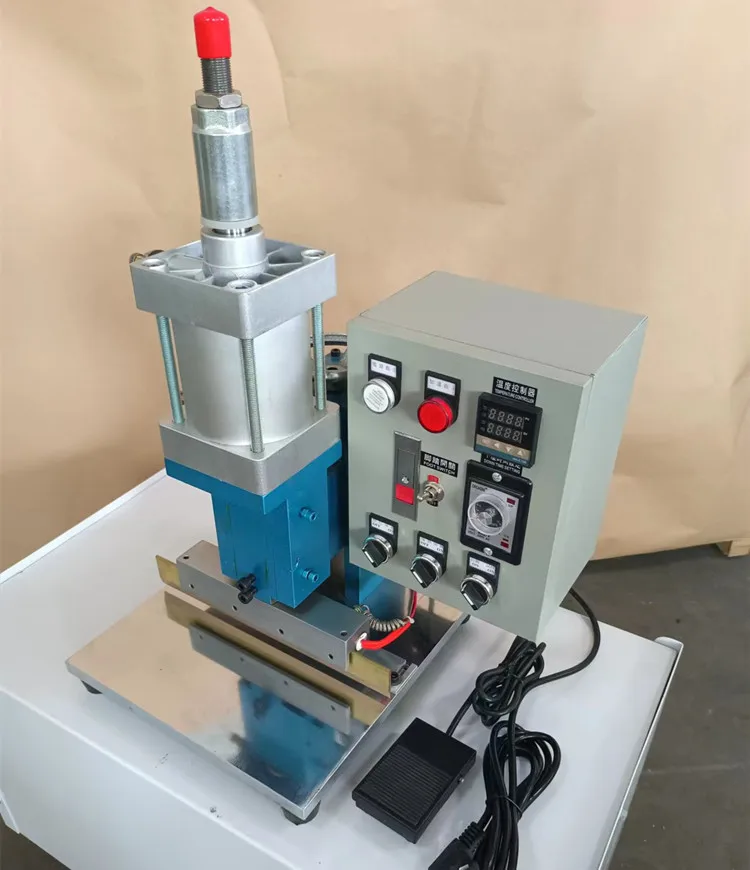 Pneumatic Leather Press Line Creaser  Machine Leather Crimping Machine for Leather Wallet