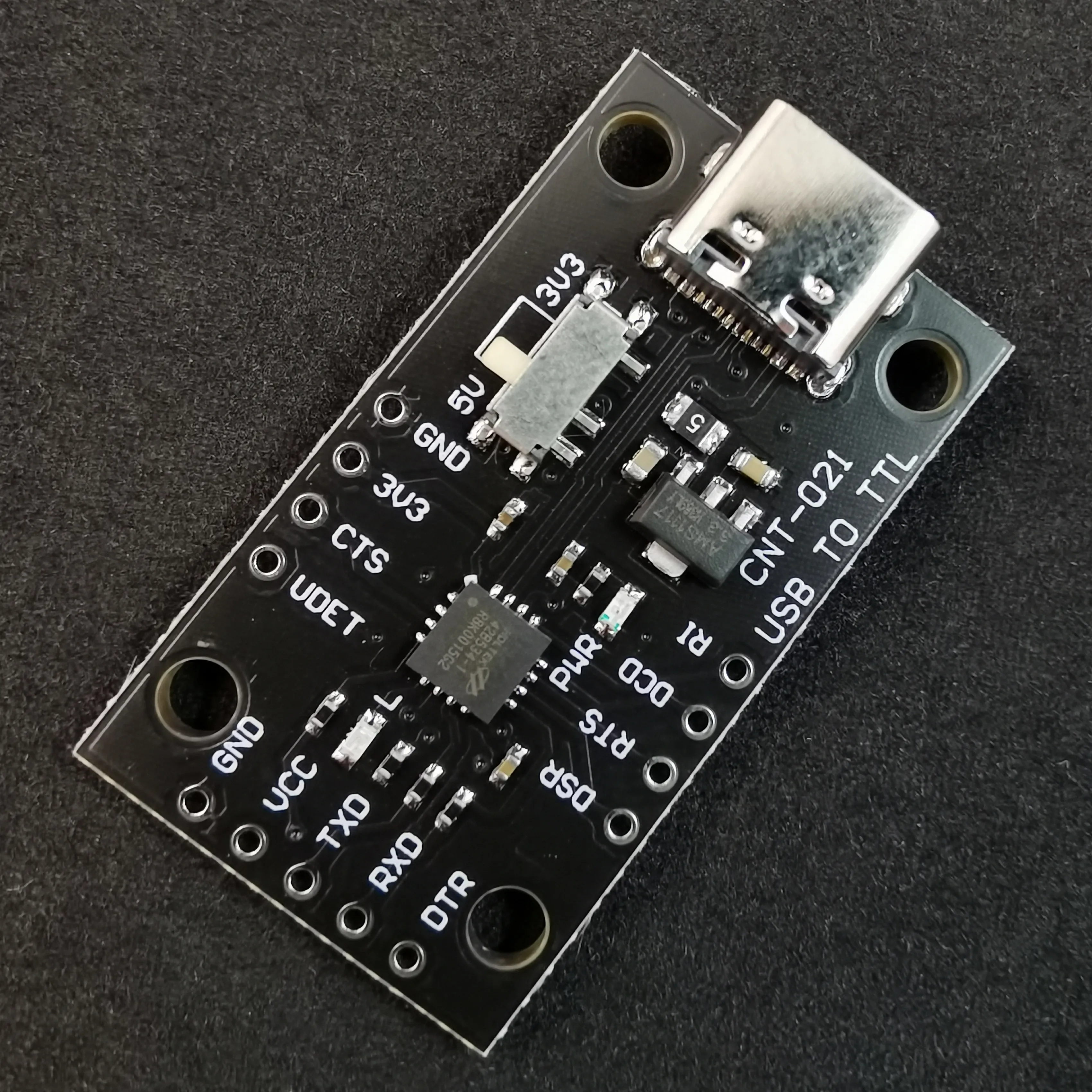 HT42B534-1 Módulo USB para TTL, Interface Tipo C, 3.3V, Tensão 5V para LGT8F328P, LQFP32, MiniEVB