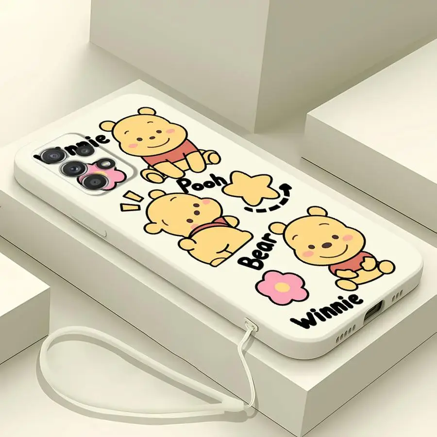 ديزني لطيف ويني حافظة لهاتف سامسونج جالاكسي A35 A15 A13 A14 A51 A36 A26 A24 A22 A52 A34 A16 A11 A12 غطاء ناعم #3