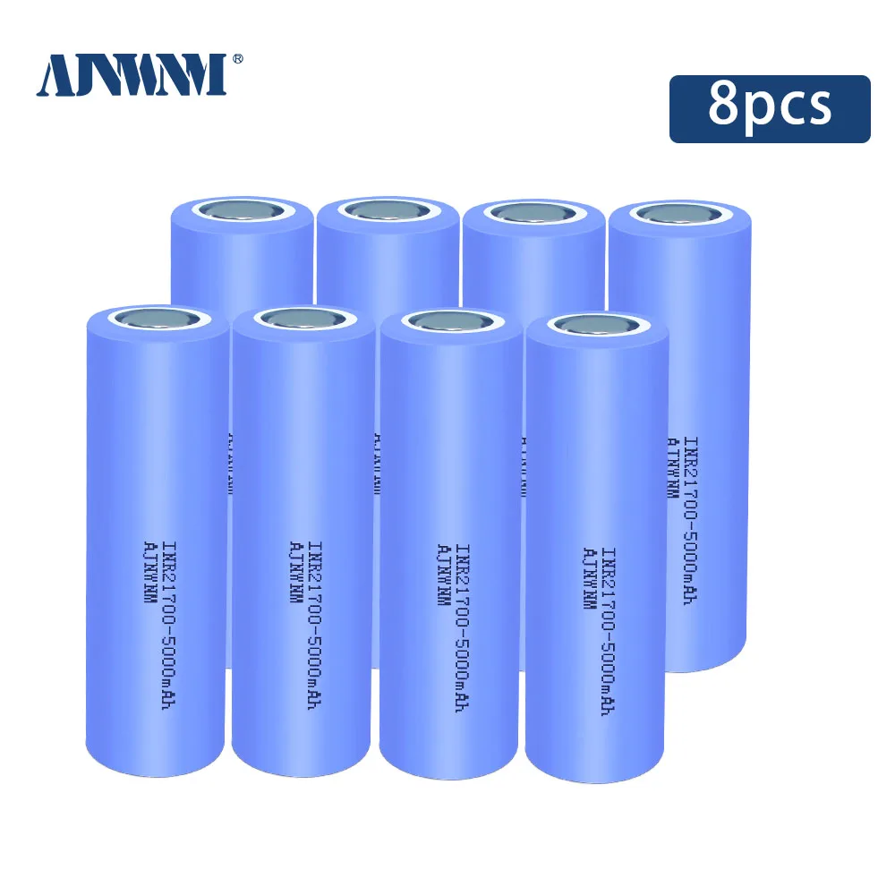 

1-10 PCS NCR21700T 21700 3.7V 4800 5000mAh Rechargeable Lithium Battery For High-power Flashlight Power Bank Electric