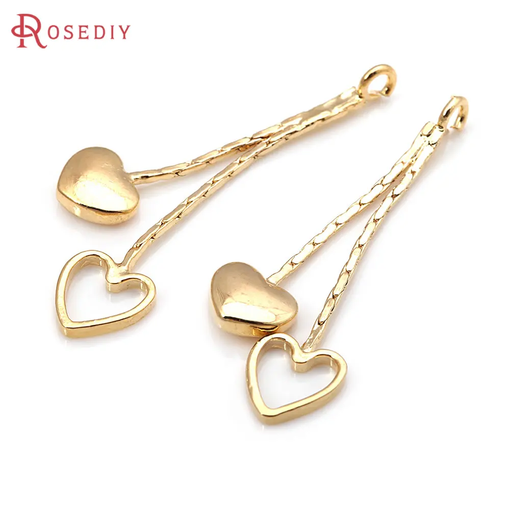 

18K Gold Color Brass Snake Chain Tassel Earrings Connect Charms High Quality Diy Jewelry Making Supplies Accessories for Women