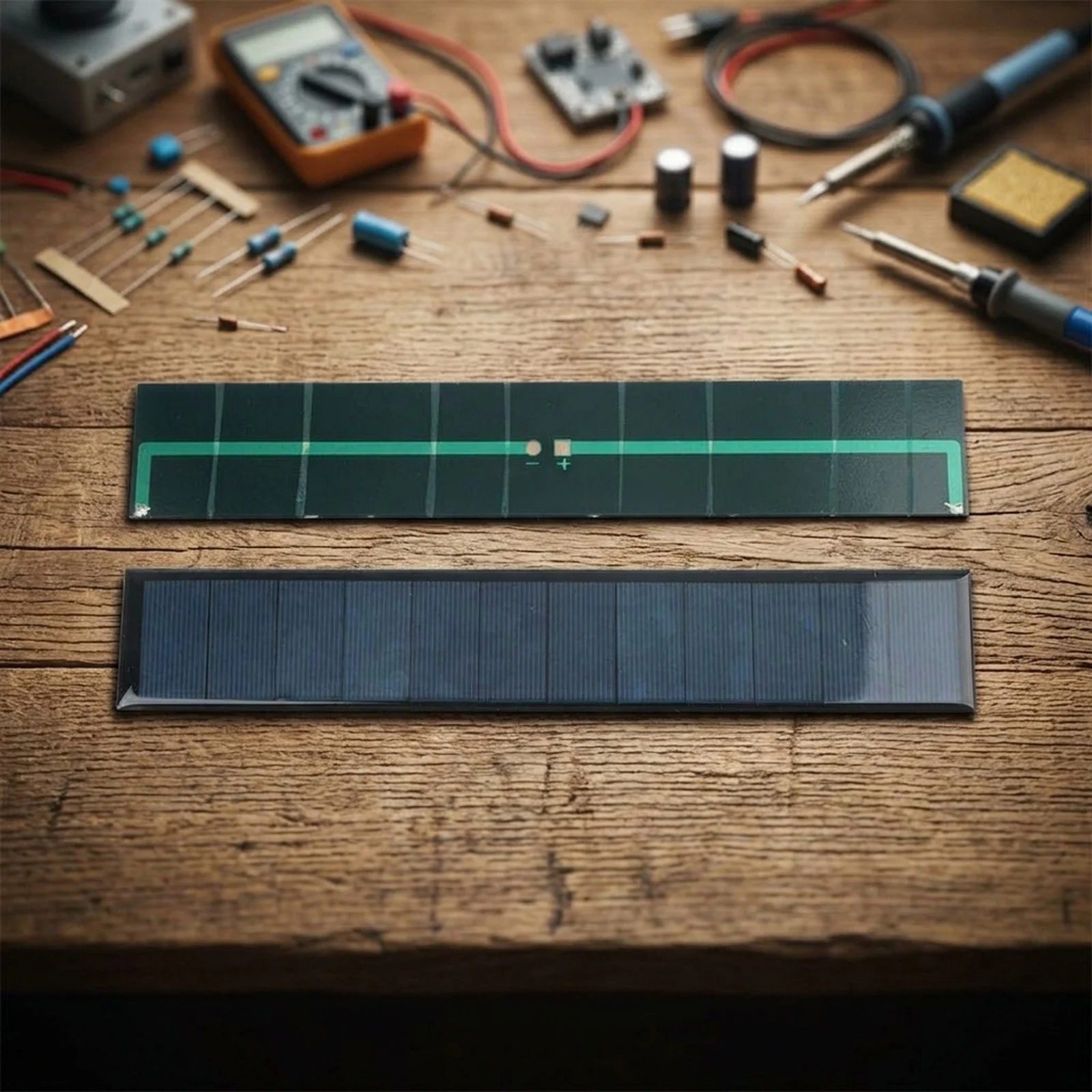 245*44mm DIY Solar Charger Solar Panel For Science Projects Lightweight for Design Low-Power Devices 1.8W Power Output