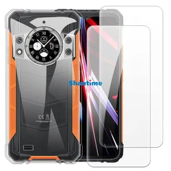 Soft Case + 2 Pack Tempered Glass Screen Protectors for Cubot KingKong Ace 3 Full-Body Protection, Shockproof