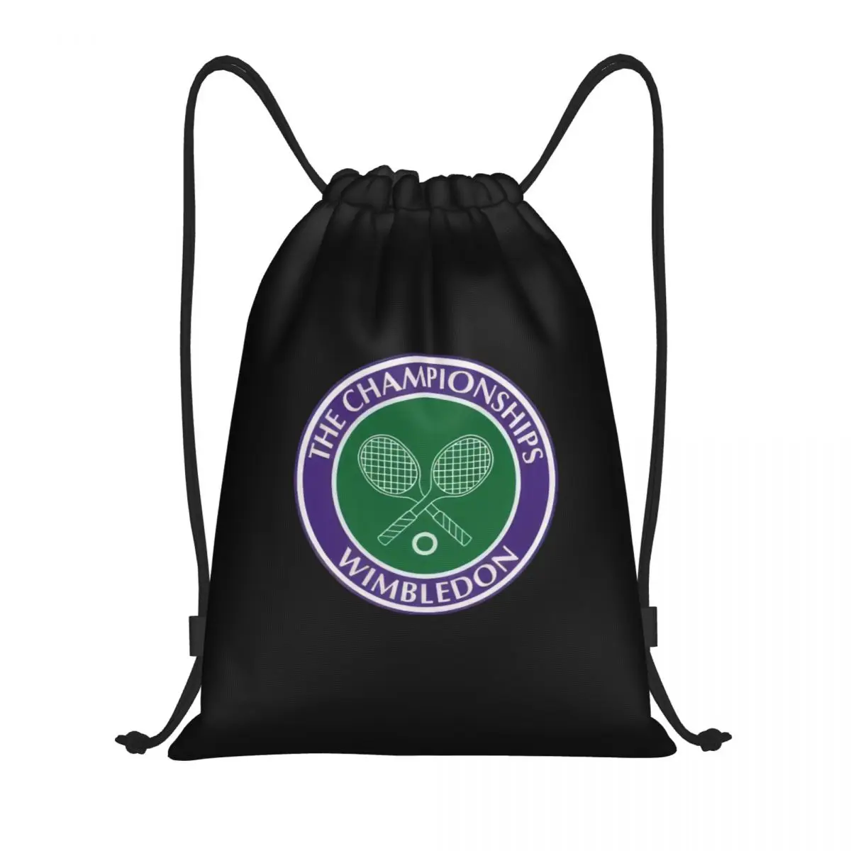 

Wimbledon Camping Logo Multi-function Portable Drawstring Bags Sports Bag Book Bag