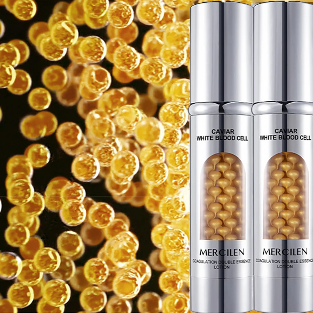 

Caviar White Blood Cell Essence Moisturizing For Facial Care Shrink Pores Oil Control Brighten Skincare Beauty Face Supplements