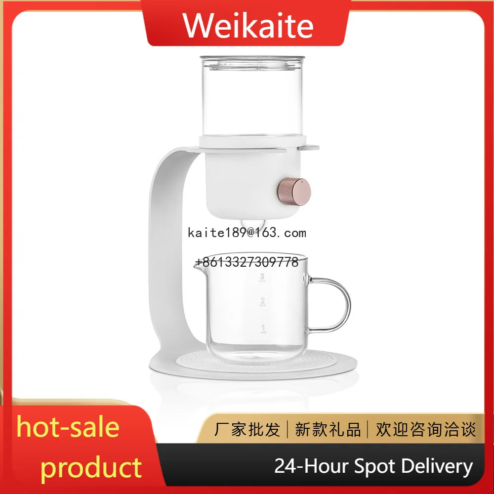 

Small brewed teapot Japanese glass brewing teapot Modern flower teapot, drip filter freshly ground coffee pot