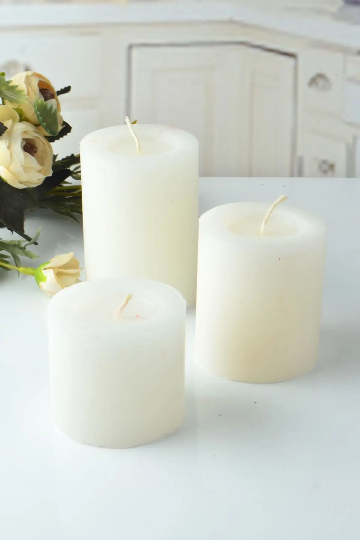 3 pcs Wax Fragrance Candle Bougie Rose Scented Powder Candles Home Geometric Cube Wax Fragrance Candle Decoration Candle