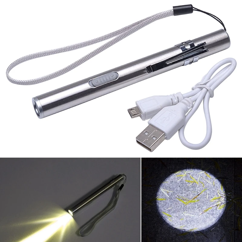 F92C Mini Mini Nevanless Steel Light с USB -зарядным кабелем для кемпинга на открытом воздухе