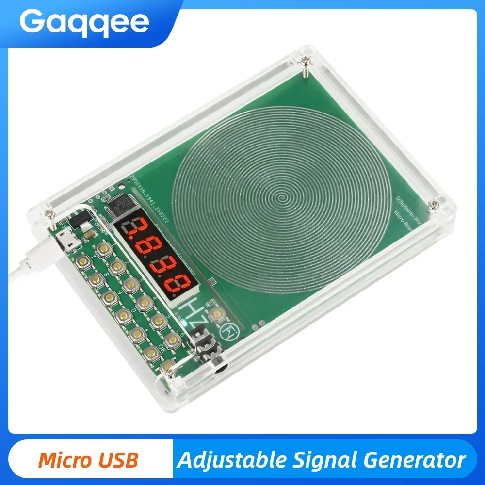 

DC 5V Signal Generator With Acrylic Shell 0.01Hz-100000Hz Adjustable Frequency Schumann Wave / Sine Wave Signal Generators