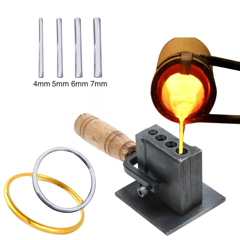 Altın gümüş döküm eritme grafit külçe kalıp geri dönüşümlü rafineri takı aracı bırak gemi